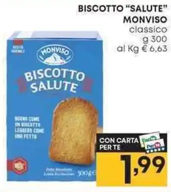 Pam BISCOTTO SALUTE MONVISO classico g 300 offerta
