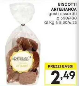BISCOTTI ARTEBIANCA gusti assortiti g 300/400