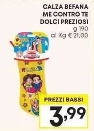 Pam CALZA BEFANA ME CONTRO TE DOLCI PREZIOSI g 190 offerta