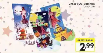 Pam CALZE VUOTE BEFANA assortite offerta