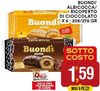 Gecop BUONDI' ALBICOCCA/ RICOPERTO DI CIOCCOLATO X 6-258/276 GR offerta