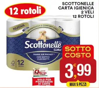 Gecop SCOTTONELLE CARTA IGIENICA 2 VELI 12 ROTOLI offerta