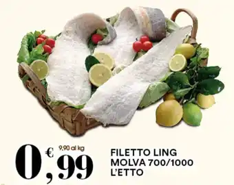 Gecop FILETTO LING MOLVA 700/1000 L'ETTO offerta
