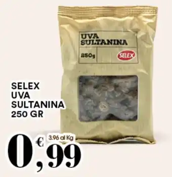 Gecop SELEX UVA SULTANINA 250 GR offerta