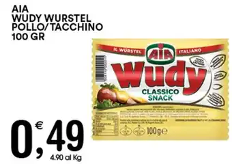Gecop AIA WUDY WURSTEL POLLO/TACCHINO 100 GR offerta