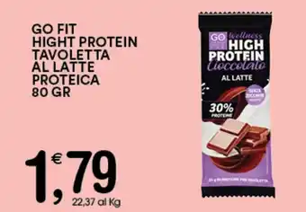 Gecop GO FIT HIGHT PROTEIN TAVOLETTA AL LATTE PROTEICA 80 GR offerta