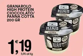 Gecop GRANAROLO HIGH PROTEIN CIOCCOLATO/ PANNA COTTA 200 GR offerta