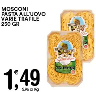 Gecop MOSCONI PASTA ALL'UOVO VARIE TRAFILE 250 GR offerta