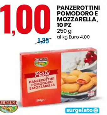 Eurospin PANZEROTTINI POMODORO E MOZZARELLA 10 pz 250 g offerta