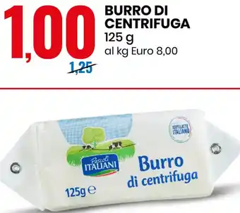 Eurospin BURRO DI CENTRIFUGA 125 g al kg Euro 8,00 offerta