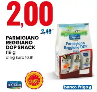 Eurospin PARMIGIANO REGGIANO DOP SNACK 119 g offerta