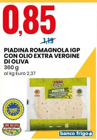 Eurospin PIADINA ROMAGNOLA IGP CON OLIO EXTRA VERGINE DI OLIVA 360 g offerta