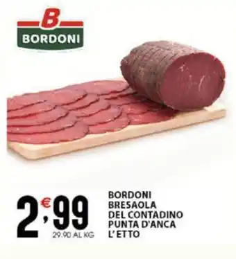 Sisa BORDONI BRESAOLA DEL CONTADINO PUNTA D'ANCA L'ETTO offerta