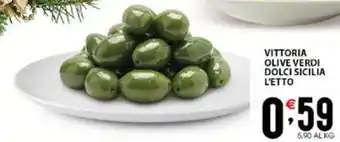 Sisa VITTORIA OLIVE VERDI DOLCI SICILIA L'ETTO offerta