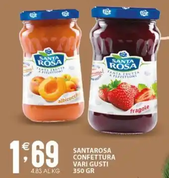 Sisa SANTAROSA CONFETTURA VARI GUSTI 350 GR offerta