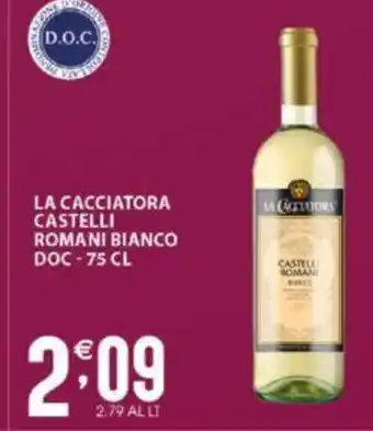 Sisa LA CACCIATORA CASTELLI ROMANI BIANCO DOC-75 CL offerta