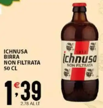 ICHNUSA BIRRA NON FILTRATA 50 CL