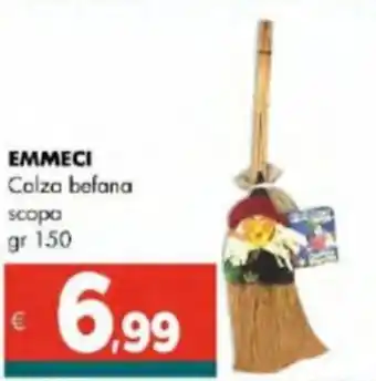 Altasfera EMMECI Calza befana scopa gr 150 offerta