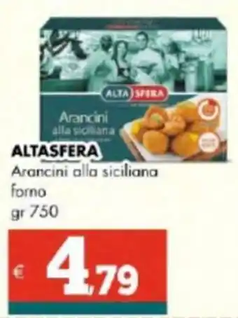 Altasfera ALTASFERA Arancini alla siciliana forno gr 750 offerta