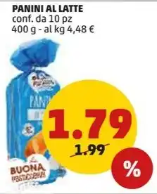 PENNY PANINI AL LATTE conf. da 10 pz 400 g offerta