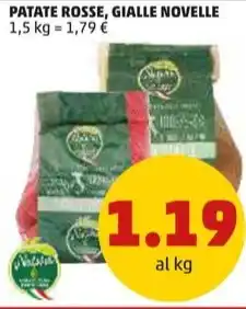 PENNY PATATE ROSSE, GIALLE NOVELLE 1,5 kg offerta