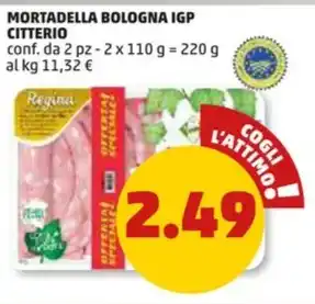 PENNY MORTADELLA BOLOGNA IGP CITTERIO offerta