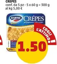 PENNY CREPES conf. da 5 pz - 5 x 60 g offerta