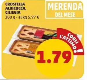 PENNY CROSTELLA ALBICOCCA, CILIEGIA 300 g offerta