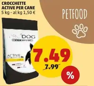 PENNY CROCCHETTE ACTIVE PER CANE 5 kg offerta
