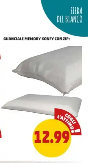 GUANCIALE MEMORY KONFY CON ZIP