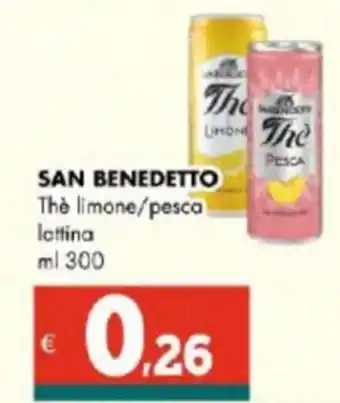 Altasfera SAN BENEDETTO The limone/pesca lattina ml 300 offerta