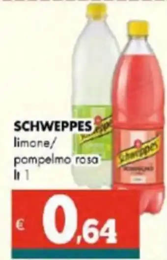 Altasfera SCHWEPPES limone/ pompelmo rosa lt 1 offerta