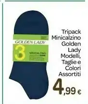 Carrefour Golden Lady Tripack Minicalzino offerta