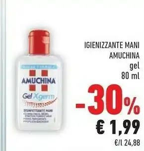 Conad Amuchina Igienizzante Mani Gel 80 Ml offerta