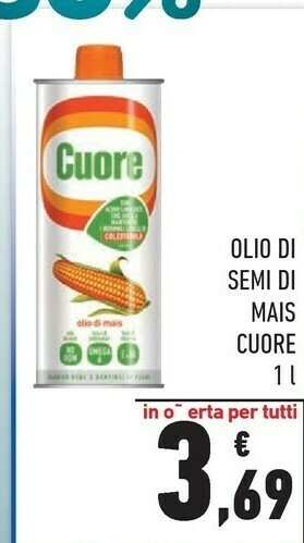 Conad Cuore - Olio di Semi di Mais 1000 g(ml) offerta