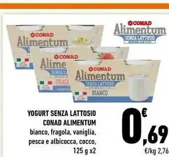 Conad Conad Alimentum Yogurt Senza Lattosio offerta