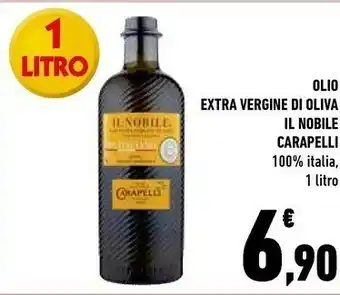 Conad Carapelli Olio Extravergine Di Oliva 100% Italiano Il Nobile 1000 G(ml) offerta