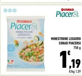 Conad Conad - Minestrone Leggero Piacersi 750 g(ml) offerta