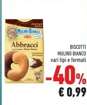 Conad Mulino Bianco Biscotti Abbraci offerta