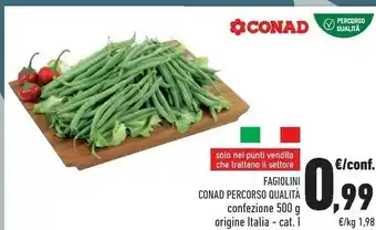 Conad Conad Fagiolini offerta
