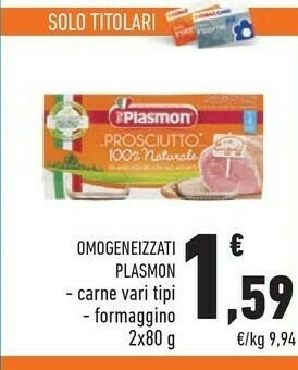 Conad Plasmon Omogeneizzati offerta