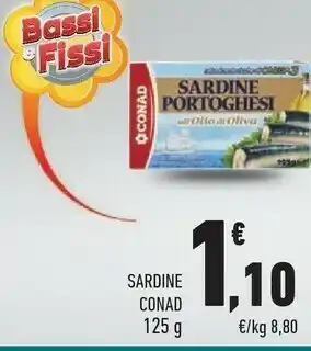 Conad Conad Sardine 125 G offerta