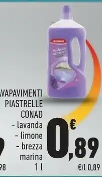 Conad Conad Lavapavimenti Piastrelle Lavanda offerta