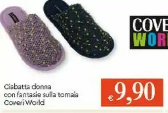 Galassia Coveri World Ciabatta Donna Con Fantasie Sulla Tomaia offerta