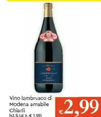 Galassia Chiarli 1860 - Lambrusco Modena DOC Amabile 1500 G(ml) offerta