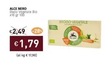 Prezzemolo e Vitale ALCE NERO Dado Vegetale Bio x10 gr 100 offerta