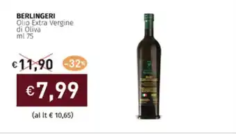 Prezzemolo e Vitale BERLINGERI Olio Extra Vergine di Oliva ml 75 offerta