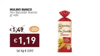 Prezzemolo e Vitale MULINO BIANCO Pan Bauletto Bianco gr 400 offerta