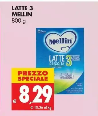 Tigros Mellin Latte3 800 G offerta
