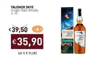 TALISKER SKYE Single Malt Whisky cl 70